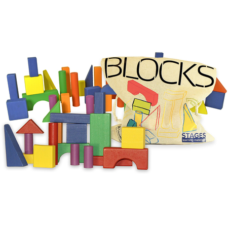 STAGES LEARNING MATERIALS Sensory Builder Blocks, 50 Pieces SLM510